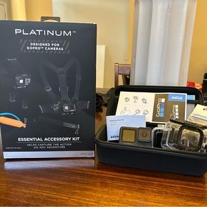 GoPro Camera With the essential kit includes and camera case protector.